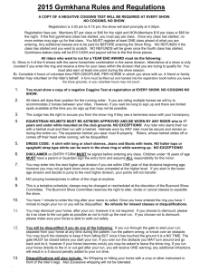 Rules and Regulations of the Show Ring