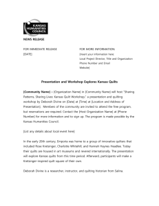 Press Release - Kansas Humanities Council