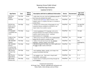 App Evaluations - Educational Service Unit 8