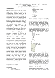 Yeast and Fermentation: How hard can it be?