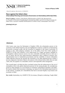 Urban [Data] Planning and Inclusive Governance at Intermediary