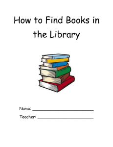 How to Find Library Books Packet