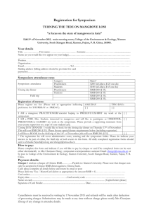 IUCN Mangrove Specialist Group China Symposium registration form