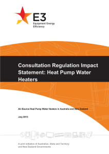 Heat Pump Water Heaters - Best Practice Regulation Updates