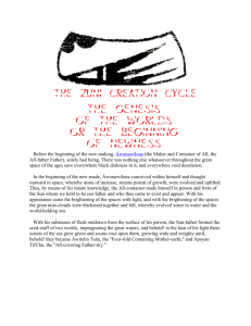 The Zuni Creation Story