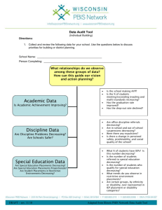 School Data Audit Tool - Word Version