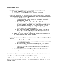 UCCS Electronics Disposal Process