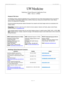 Radiology Clinical Research Application Form