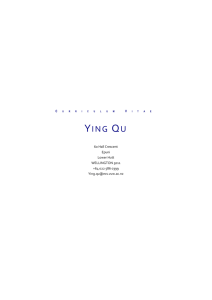 CV_YingQu - School of Engineering and Computer Science