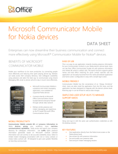 Microsoft Communicator Mobile for Java 1.0