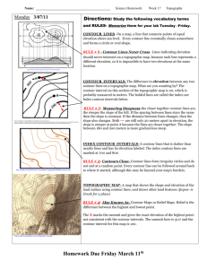 Topography extra practice - Mrs. Robinson 8W Science