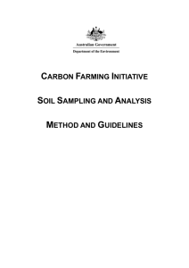 The Soil Sampling and Analysis Method and Guidelines are