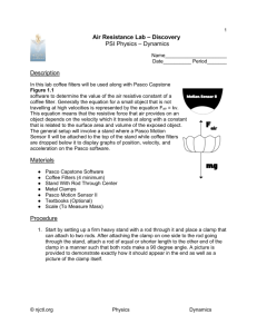 Air Resistance Lab