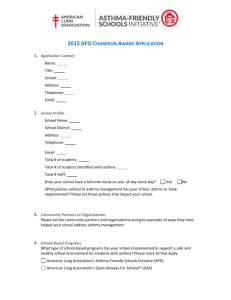 AFSI Champion Awards Application Form