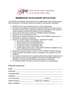 Membership Scholarship Form - Grant Professionals Association