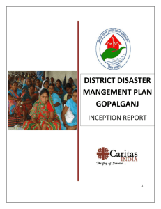 inception report - bihar state disaster management authority
