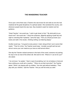 Story: The Wandering Teacher