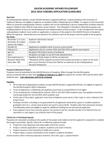 ASUCM Fellowship Application - Associated Students of UC Merced