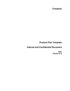 Product Planning Template