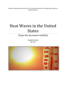 4. Heat waves in the United States.