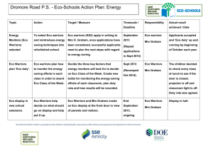 Energy Action Plan - Dromore Road Primary School Warrenpoint