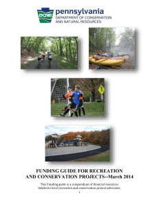 Funding Guide - Pennsylvania Department of Conservation and