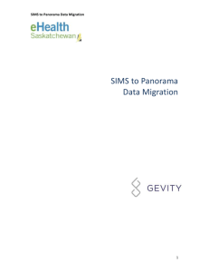 Panorama SIMS to Panorama Data Migration User Guide