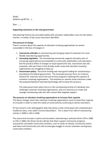 Model letter for volunteering stakeholders, state election 2010