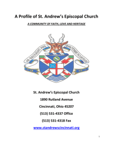A Profile of St - St. Andrew`s Episcopal Church