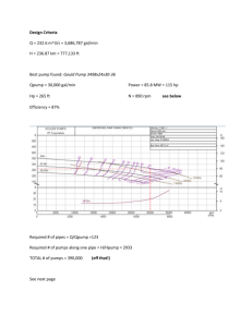 Pump Selection