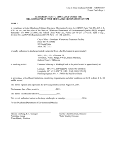 Page 1 of Part I - the Oklahoma Department of Environmental Quality