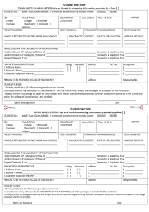 Student-Directory Form