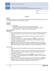 A-19 Mitosis - CalAgEd Applications Menu