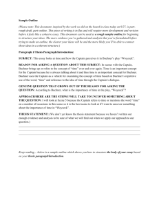 Sample Outline (Please note: This document, inspired by the work