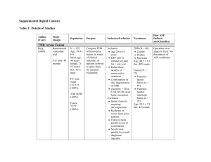 Supplemental Digital Content Table 1: Details of Studies Author