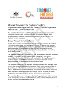 Stronger Futures Commitment to Aboriginal Service Providers and