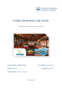 Family Business Case Study Phases 1
