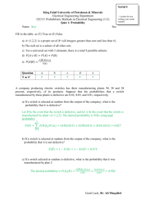 Quiz1 EE315 Set Theory and Probability Muqaibel 112 Sol