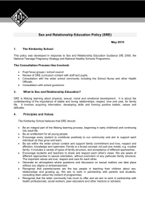 Example Sex and Relationship Education Policy