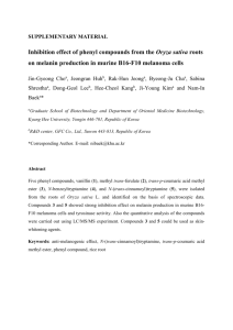 SUPPLEMENTARY MATERIAL Inhibition effect of phenyl