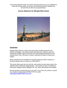 Access Statement for Margate Main Sands