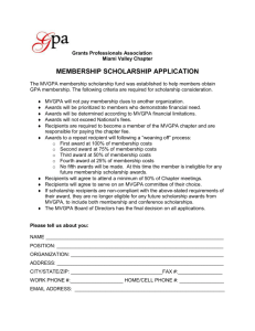 membership scholarship application