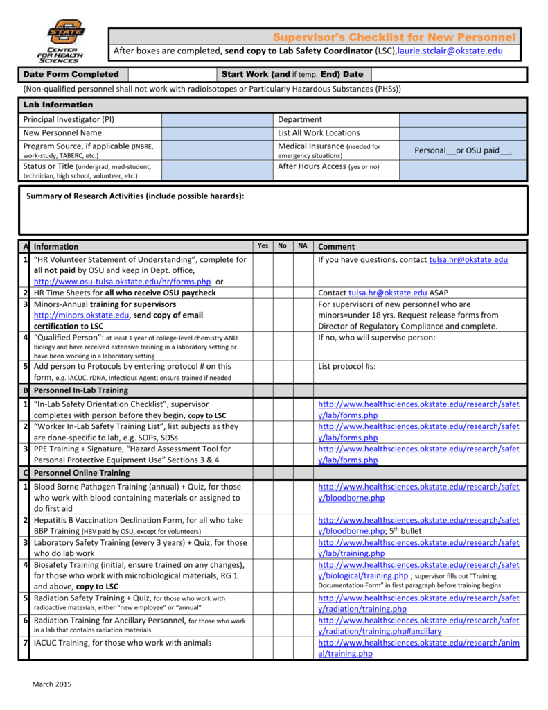 supervisor-s-checklist-for-new-personnel