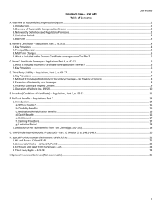 A. Overview Of Automobile Compensation System