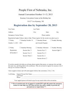 Registration due by September 20, 2013