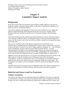 Chapter 9 Cumulative Impact Analysis Background