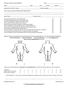 Medical History Questionnaire