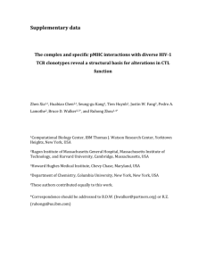 Differential recognition and binding patterns between TCR variants