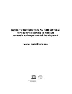 Model Questionnaires - Institut de statistique de l`Unesco