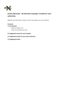 CO Be Alarmed LGA toolkit - Carbon Monoxide – Be Alarmed!